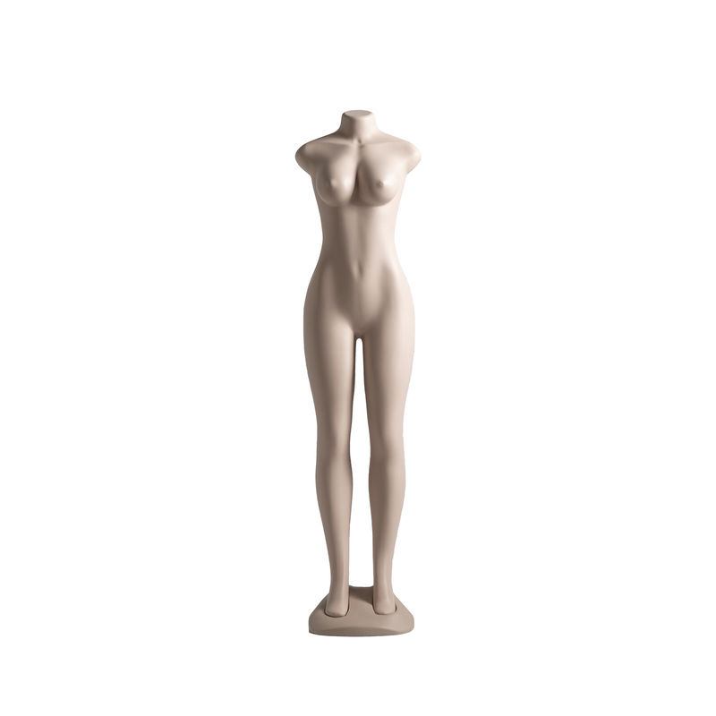 Pelle di manichino femminile artigianale senza testa colorata con curva naturale del corpo intero