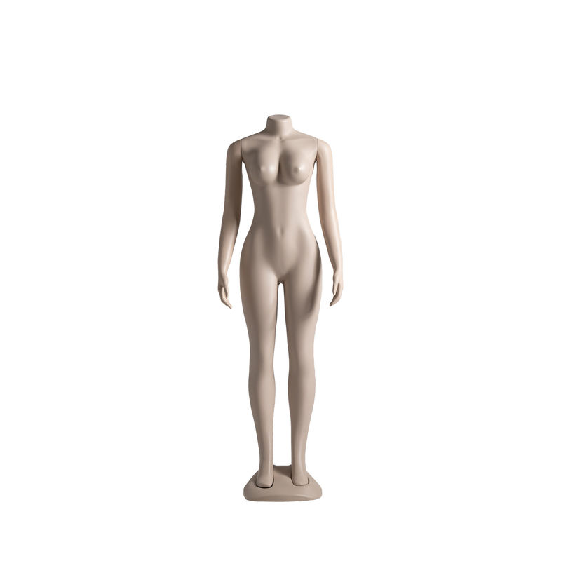 Pelle di manichino femminile artigianale senza testa colorata con curva naturale del corpo intero