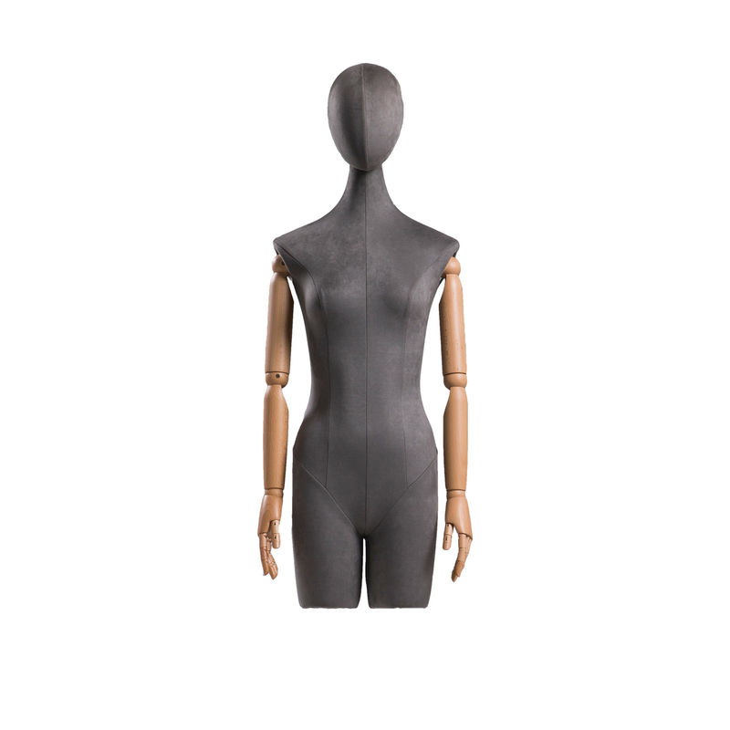 Multicolore Mezzo corpo manichino femminile, 63 cm Vita eretta Mezzo manichino in piedi