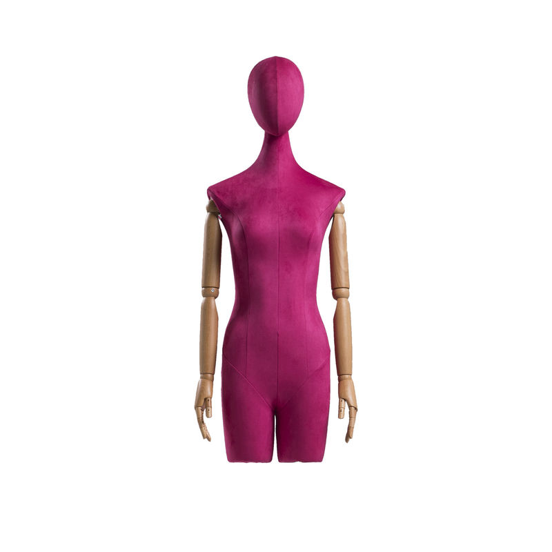 Multicolore Mezzo corpo manichino femminile, 63 cm Vita eretta Mezzo manichino in piedi