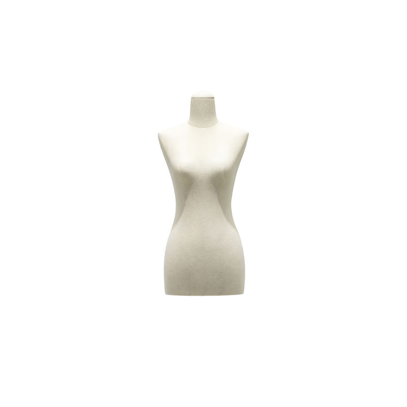 Manichino femminile a metà corpo, manichino a metà corpo senza testa e braccia.